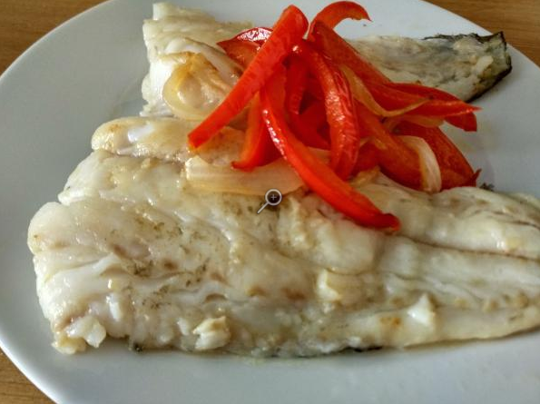 Receta de bacalao con pimientos rojos